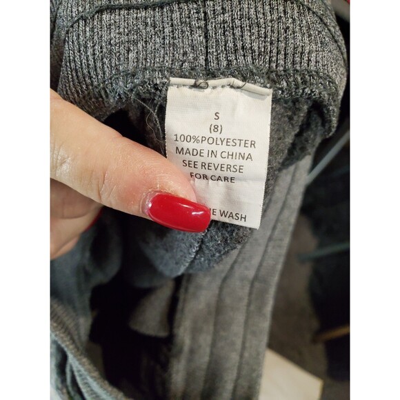 Boys Heathered Gray Joggers, Size small (8) - 0080 - Picture 5 of 5